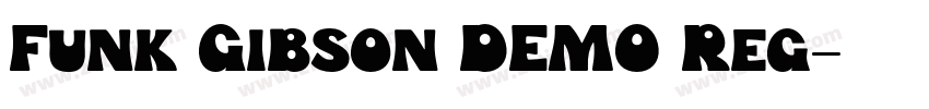 Funk Gibson DEMO Reg字体转换